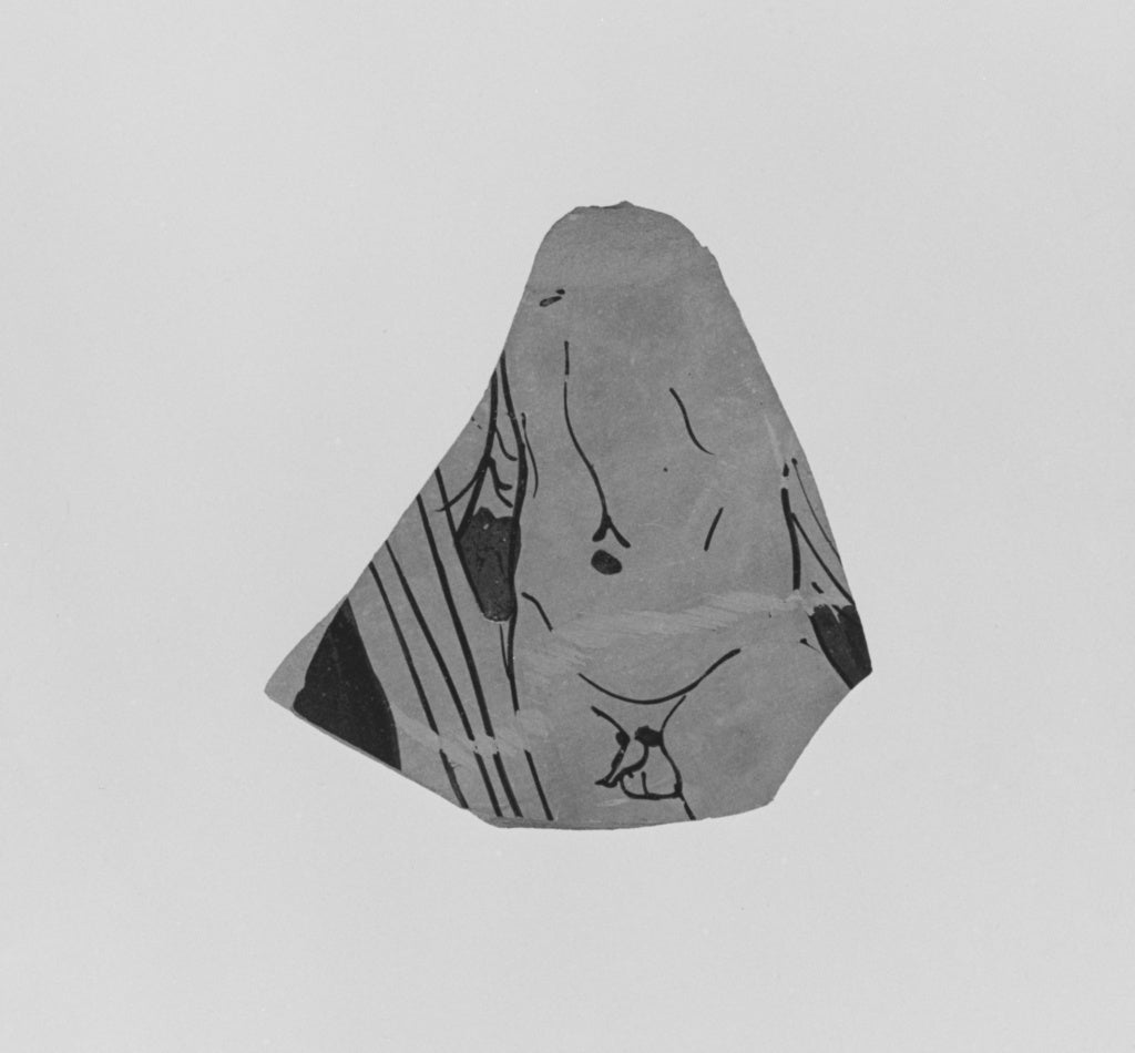 Unknown:Apulian Red-Figure Closed Vessel Fragment, Poster Print Wall Art