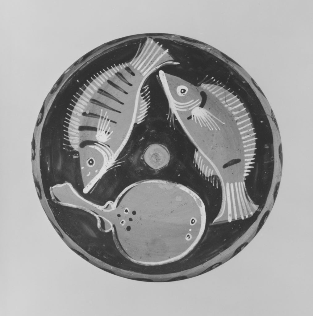 Robinson Group:Campanian Red-Figure Fish Plate, Poster Print Wall Art