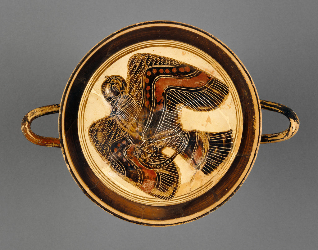Hunt PainterAttributed to the:Lakonian Black-Figure Kylix, Poster Print Wall Art