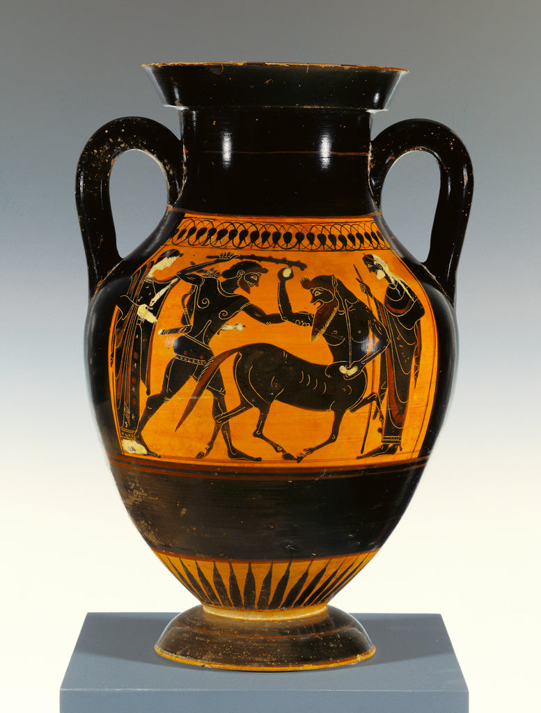 Medea GroupAttributed to the:Attic Black-Figure Panel-Amphor, Poster Print Wall Art