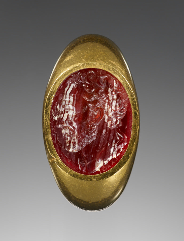 ApellesSigned by:Engraved Gem with a portrait of Demosthenes, Poster Print Wall Art
