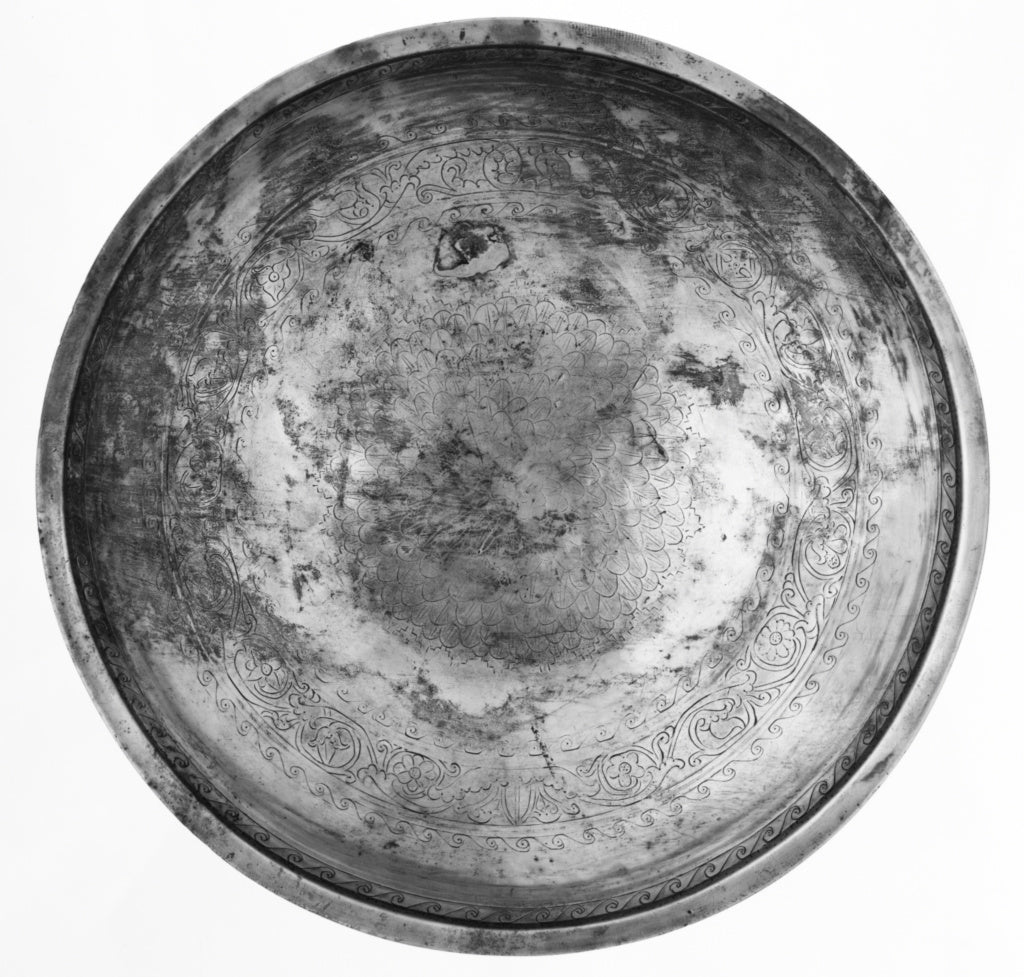 Unknown:Bowl with Scale Medallion and Tendril Frieze, Poster Print Wall Art