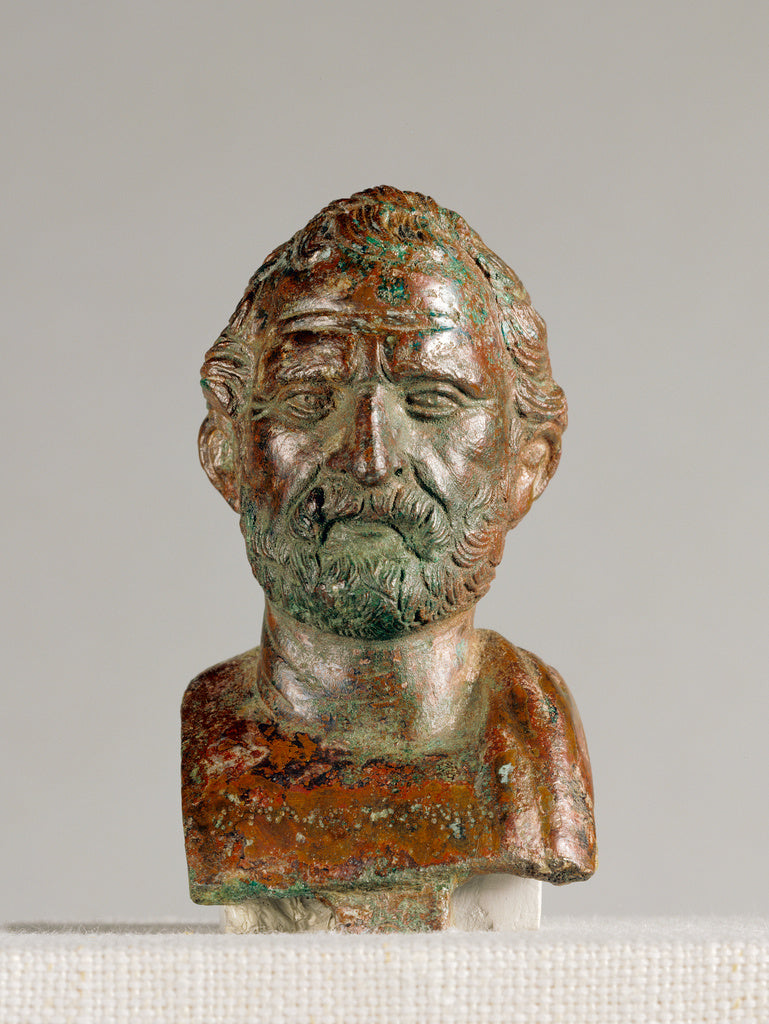 Unknown:Portrait Bust of Demosthenes, Poster Print Wall Art
