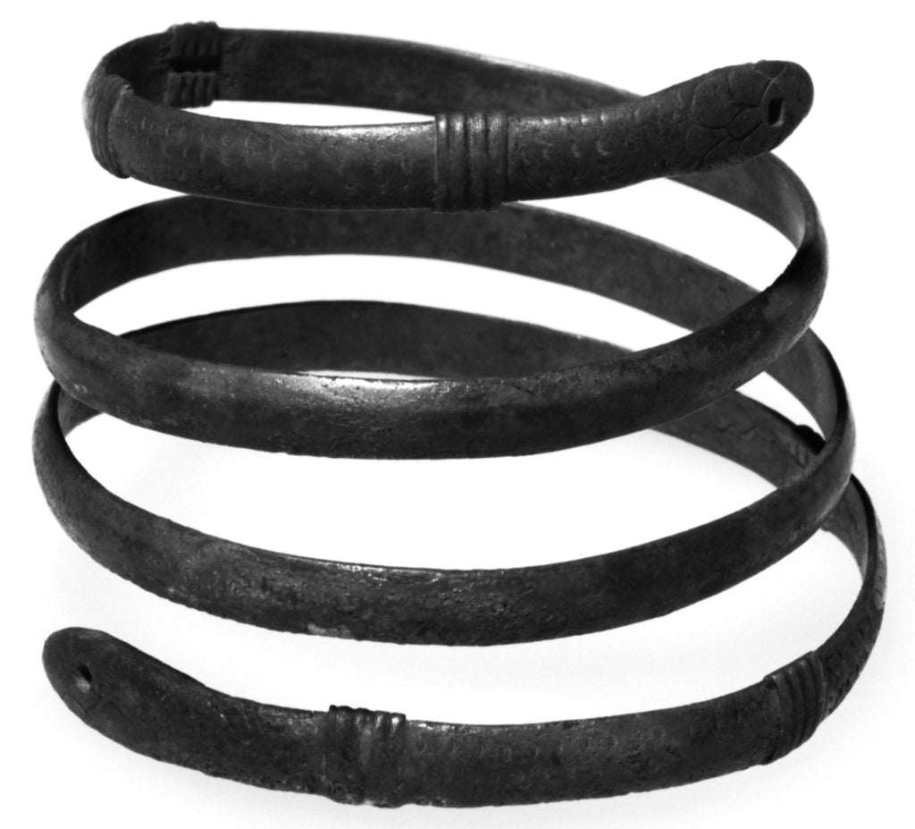 Unknown:Spiral Bracelet with Serpent Head Terminals, Poster Print Wall Art