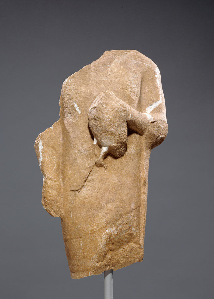 Unknown Artist:Torso of a Kouros, Poster Print Wall Art
