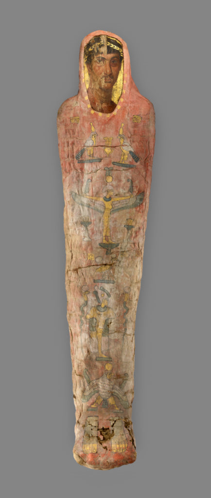 Unknown:Mummy with Cartonnage and Portrait, Poster Print Wall Art