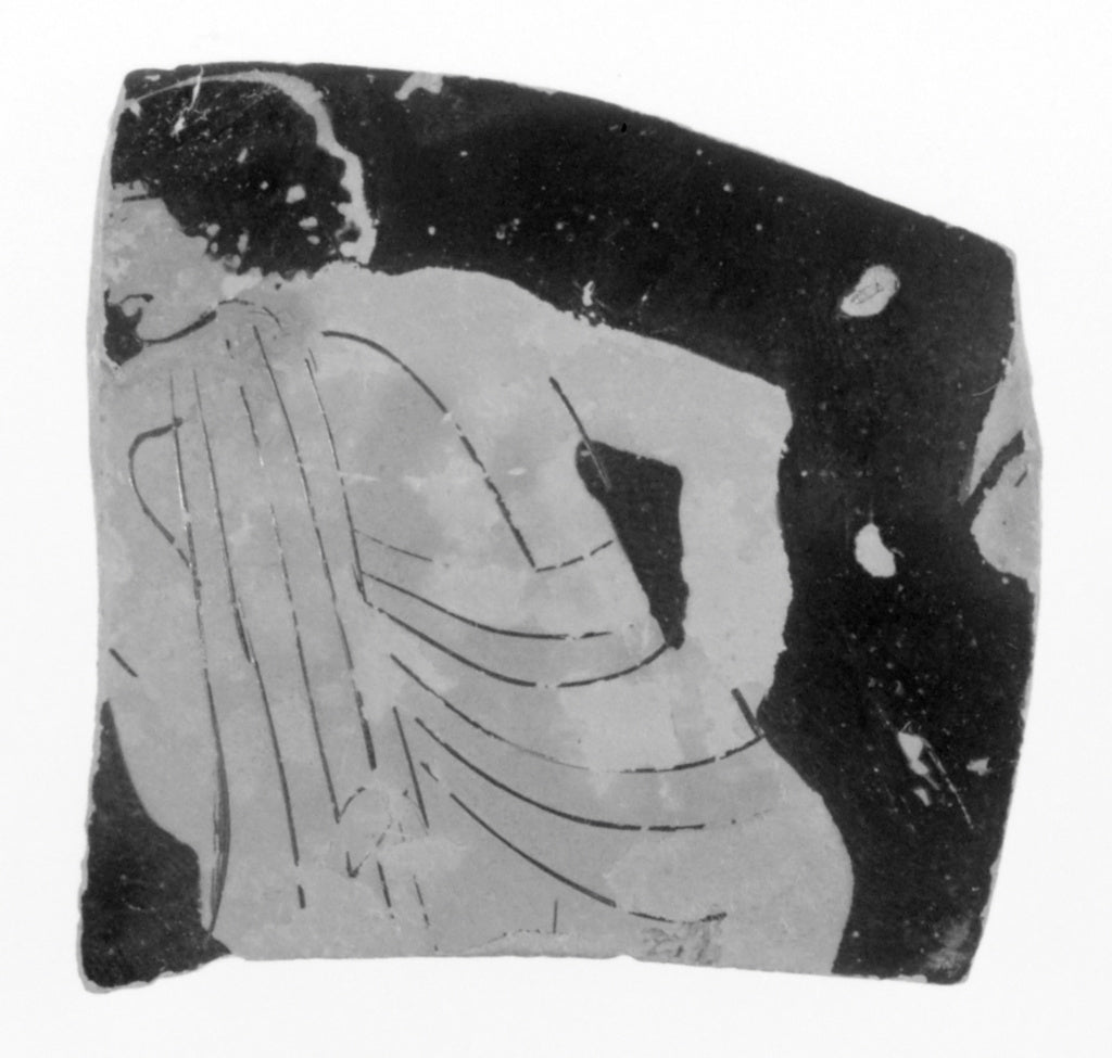 Unknown:Attic Red-Figure Kylix Fragment, Poster Print Wall Art