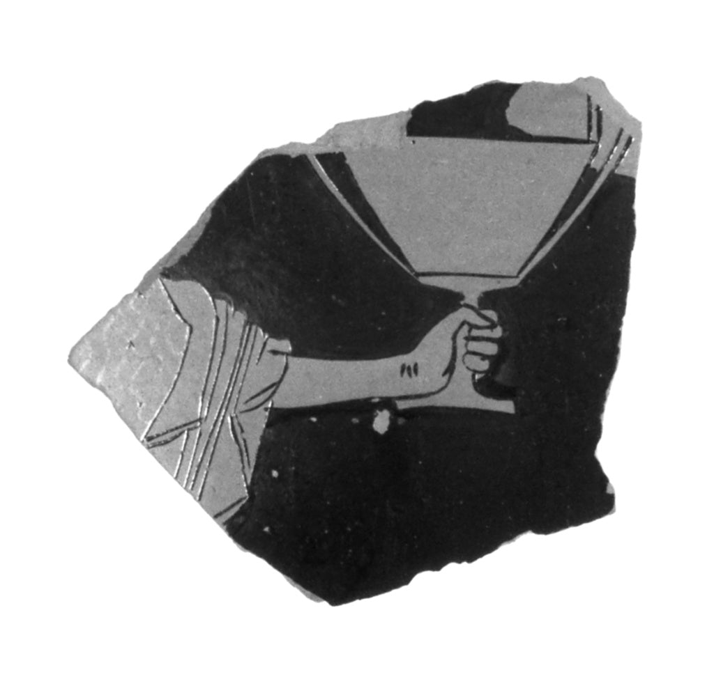 Unknown:Attic Red-Figure Kantharos Fragment, Poster Print Wall Art