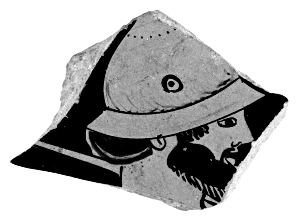 Unknown:Attic Red-Figure Cup Fragments, Poster Print Wall Art