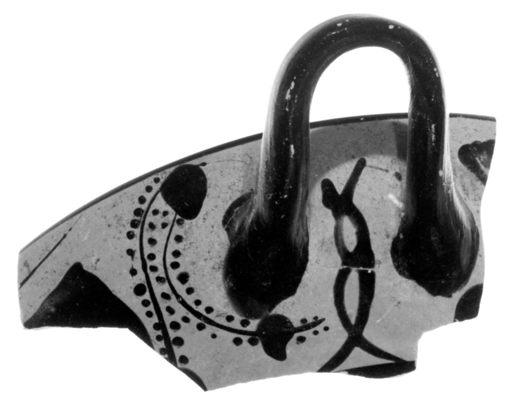 Unknown:Attic Black-Figure Eye Cup Rim and Handle Fragment, Poster Print Wall Art