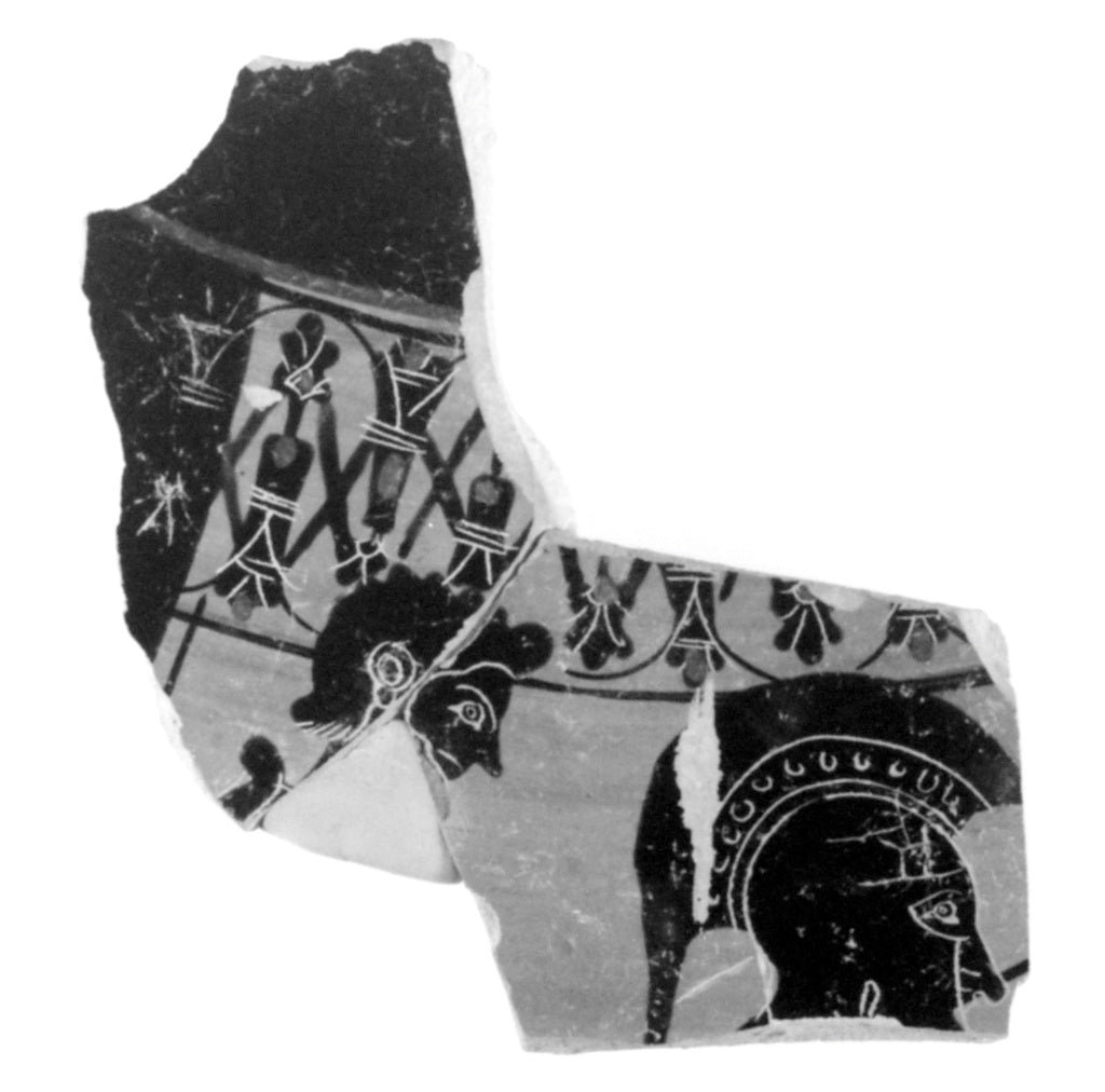 Unknown:Attic Black-Figure Belly Amphora Fragment (comprised, Poster Print Wall Art