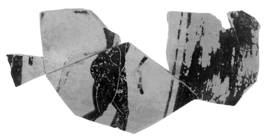 Unknown:Attic Black-Figure Amphora Fragment (comprised of 2 , Poster Print Wall Art
