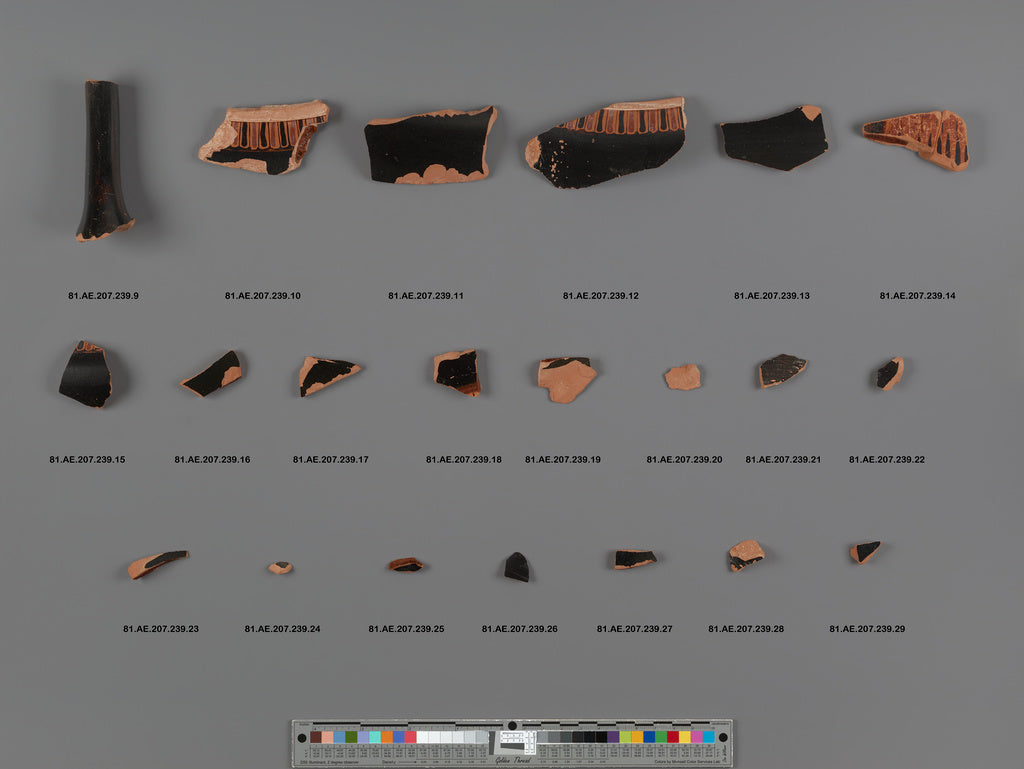 Unknown:Attic Black-Figure Column Krater Fragment, Poster Print Wall Art
