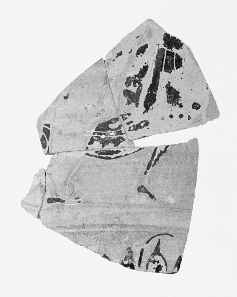 Unknown:Attic Black-Figure Amphora Fragment (comprised of 3 , Poster Print Wall Art