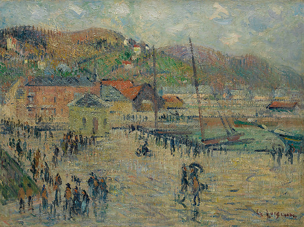 Gustave Loiseau:Le Grand Quai Fécamp 1925-16x12"(A3) Poster