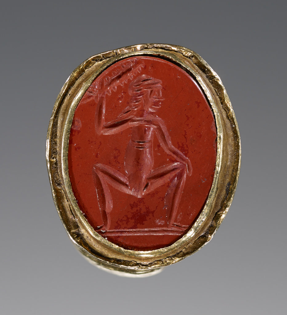 Unknown:Engraved Gem and Ring, Poster Print Wall Art