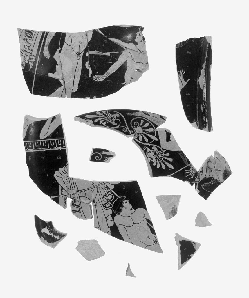OnesimosAttributed to:Attic Red-Figure Lidded Skyphoid Fragm, Poster Print Wall Art