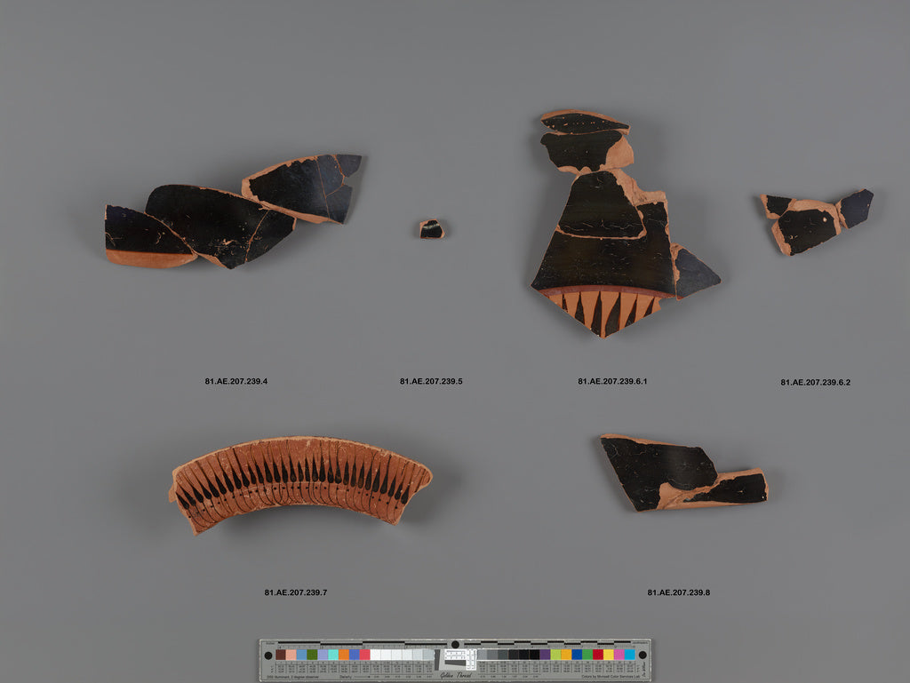 Unknown:Attic Black-Figure Column Krater Body Fragment (comp, Poster Print Wall Art