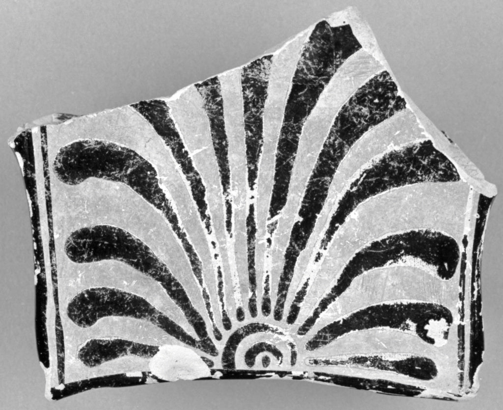 Unknown:Apulian Krater Handle Fragment (part of 77.AE.16.78), Poster Print Wall Art