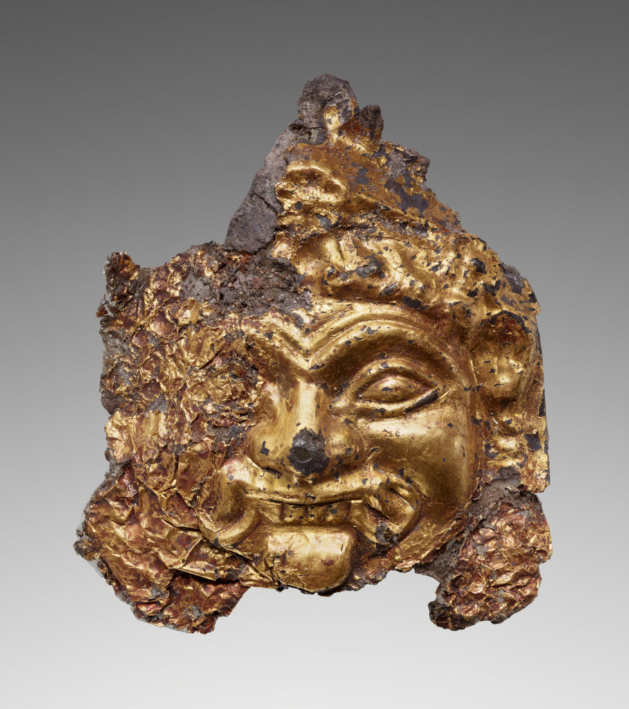 Unknown:Appliqué of a Gorgoneion, Poster Print Wall Art