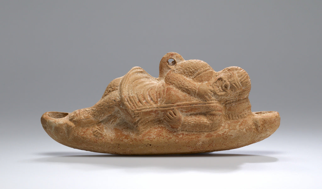 Unknown:Lamp in the Form of a Reclining Comic Actor, Poster Print Wall Art