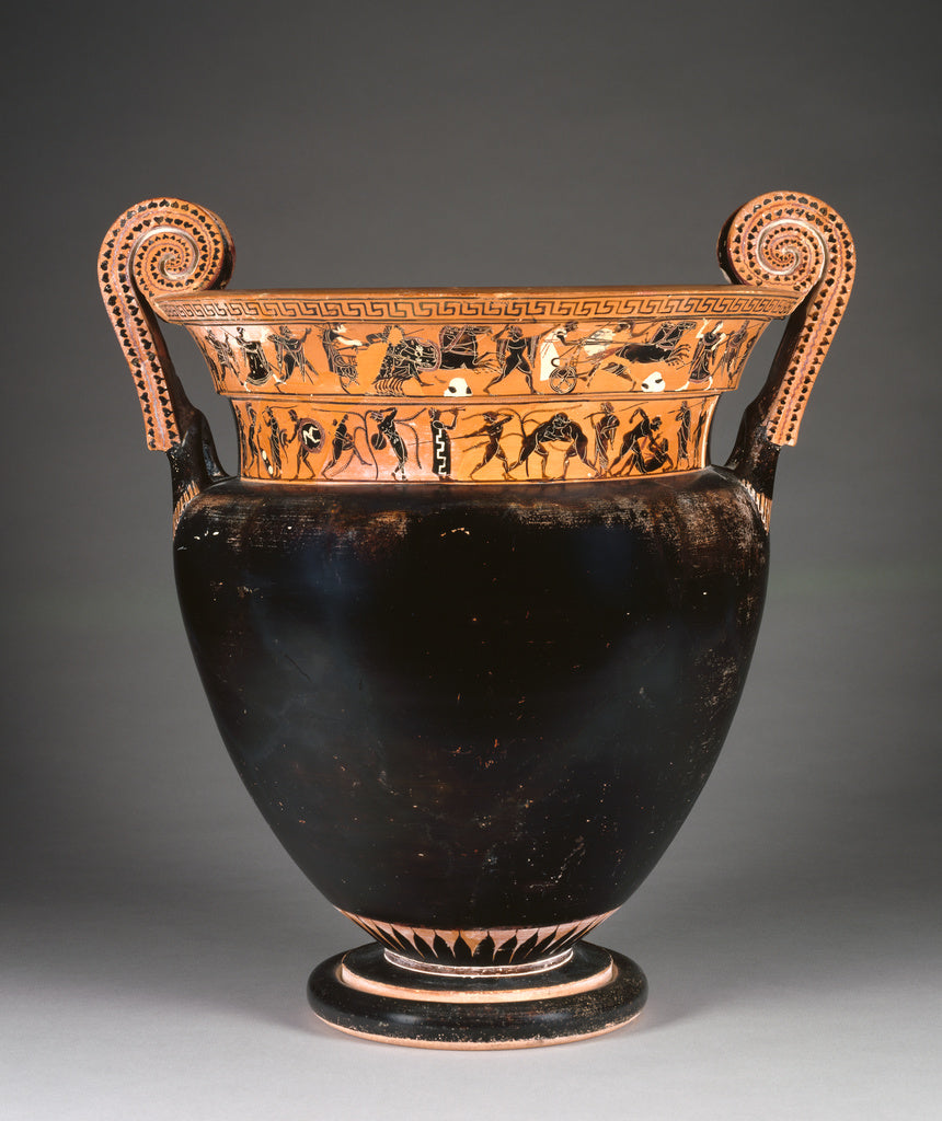 Leagros GroupAttributed to the:Attic Black-Figure Volute Kra, Poster Print Wall Art