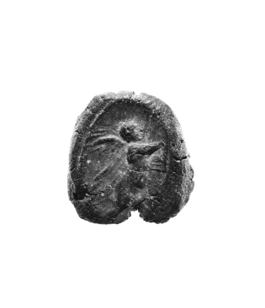 Unknown:Black clay seal, Poster Print Wall Art