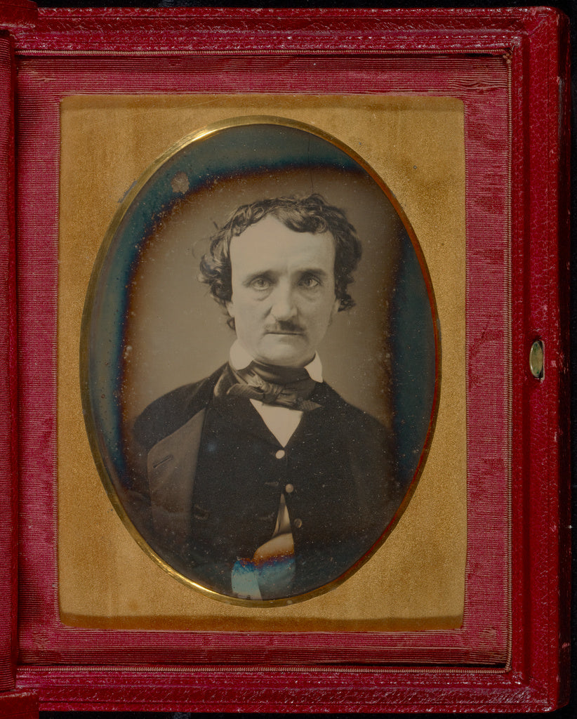 Unknown maker, American:Portrait of Edgar Allan Poe, Poster Print Wall Art
