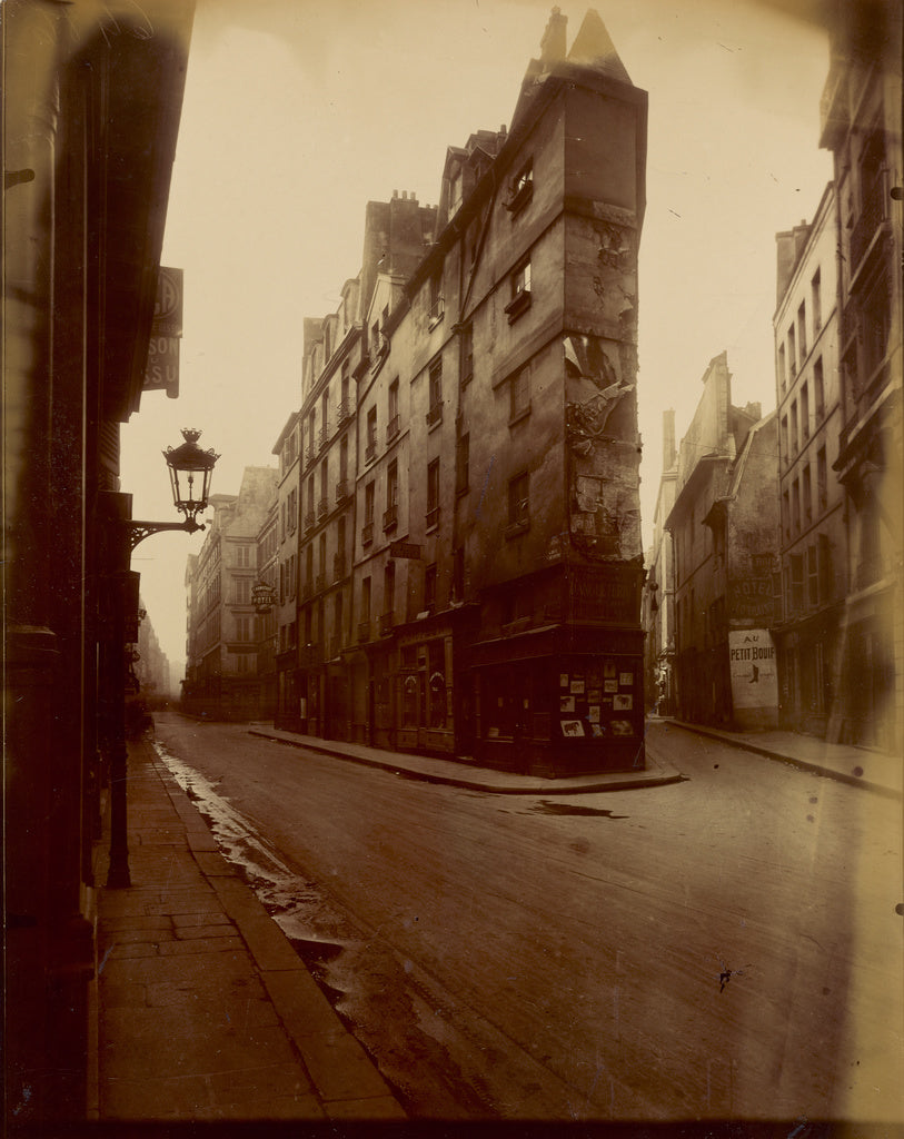 Eugène Atget:Vieille Cour, 22 rue Quincampoix (Old Courtyar, Poster Print Wall Art