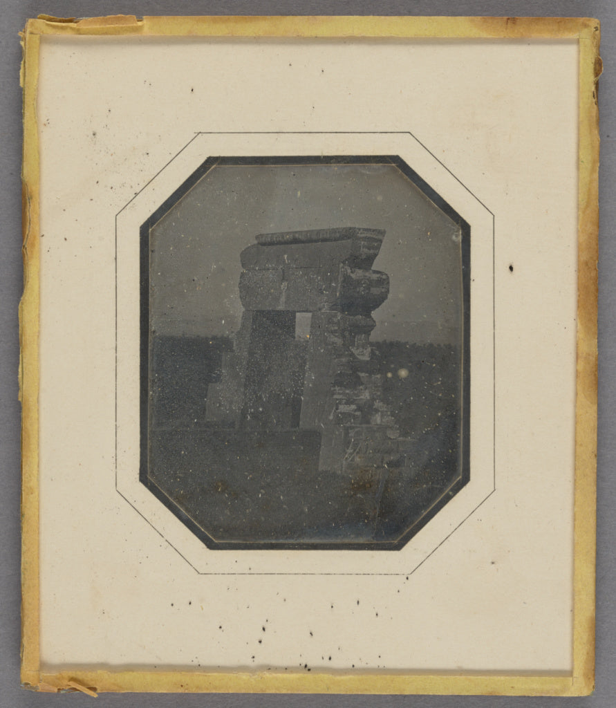 Alphonse-Eugene-Jules Itier:[Entrance gate at the Temple of , Poster Print Wall Art