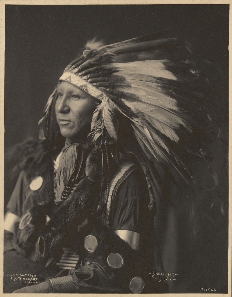 Adolph F. Muhr:Shout At, Sioux, Poster Print Wall Art