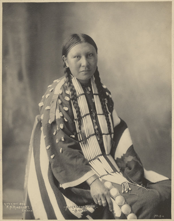 Adolph F. Muhr:Alice Lone Bear, Sioux, Poster Print Wall Art
