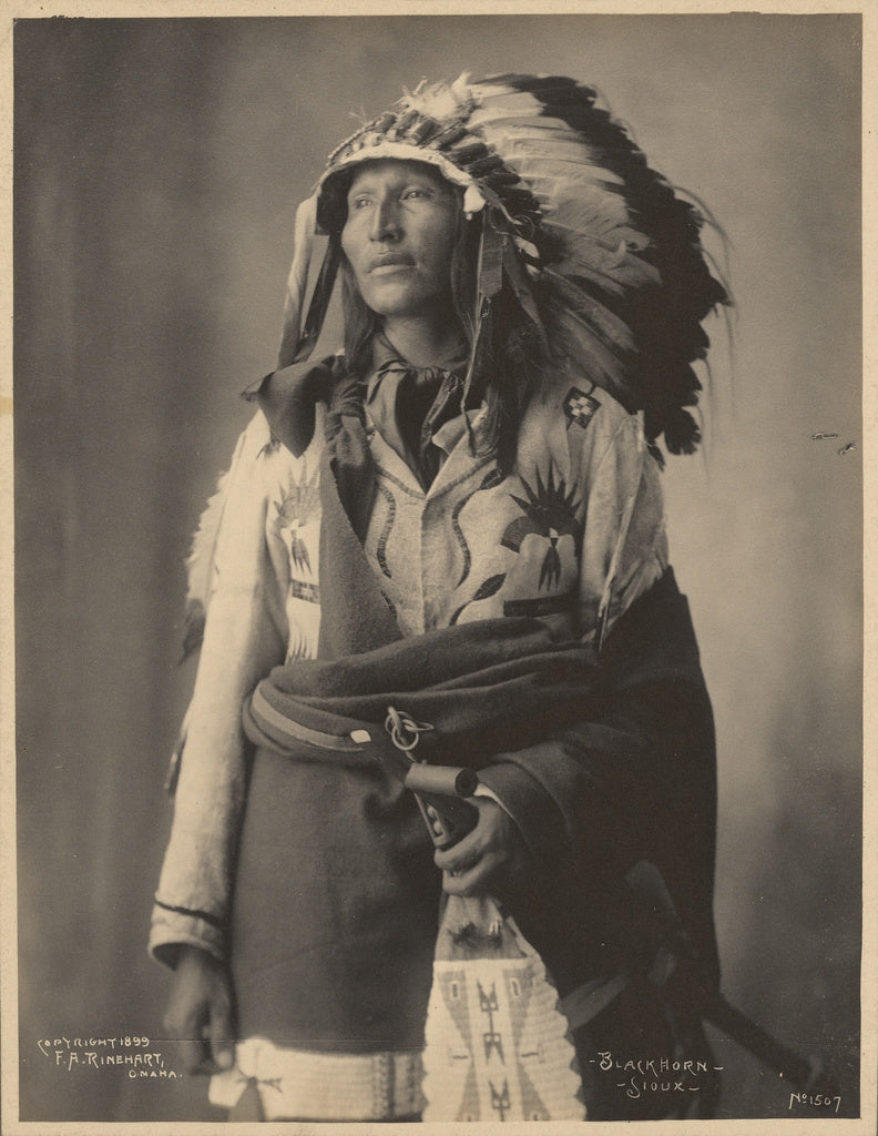 Adolph F. Muhr:Blackhorn, Sioux, Poster Print Wall Art