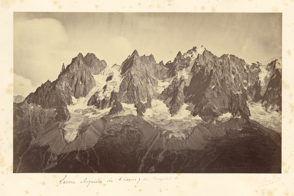 Bisson Frères:Aiguille de Charmoz, Poster Print Wall Art