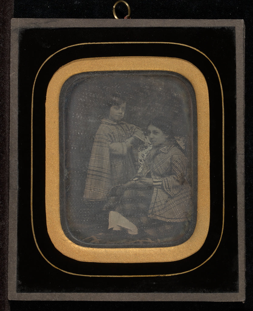 Jean-Gabriel Eynard:[Portrait of two daughters of Sophie Eyn, Poster Print Wall Art