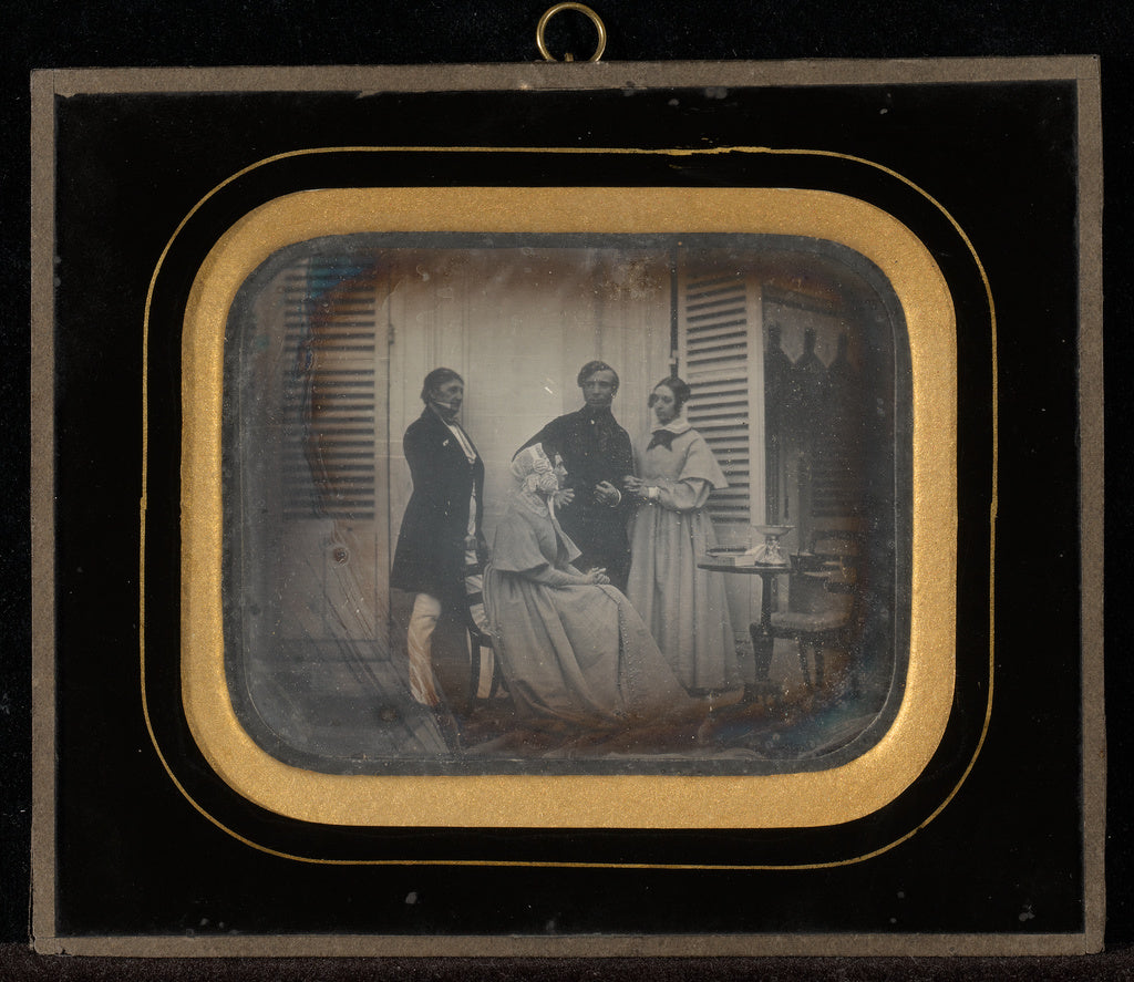 Jean-Gabriel Eynard:[Group portrait of M. and Mme. Eynard wi, Poster Print Wall Art