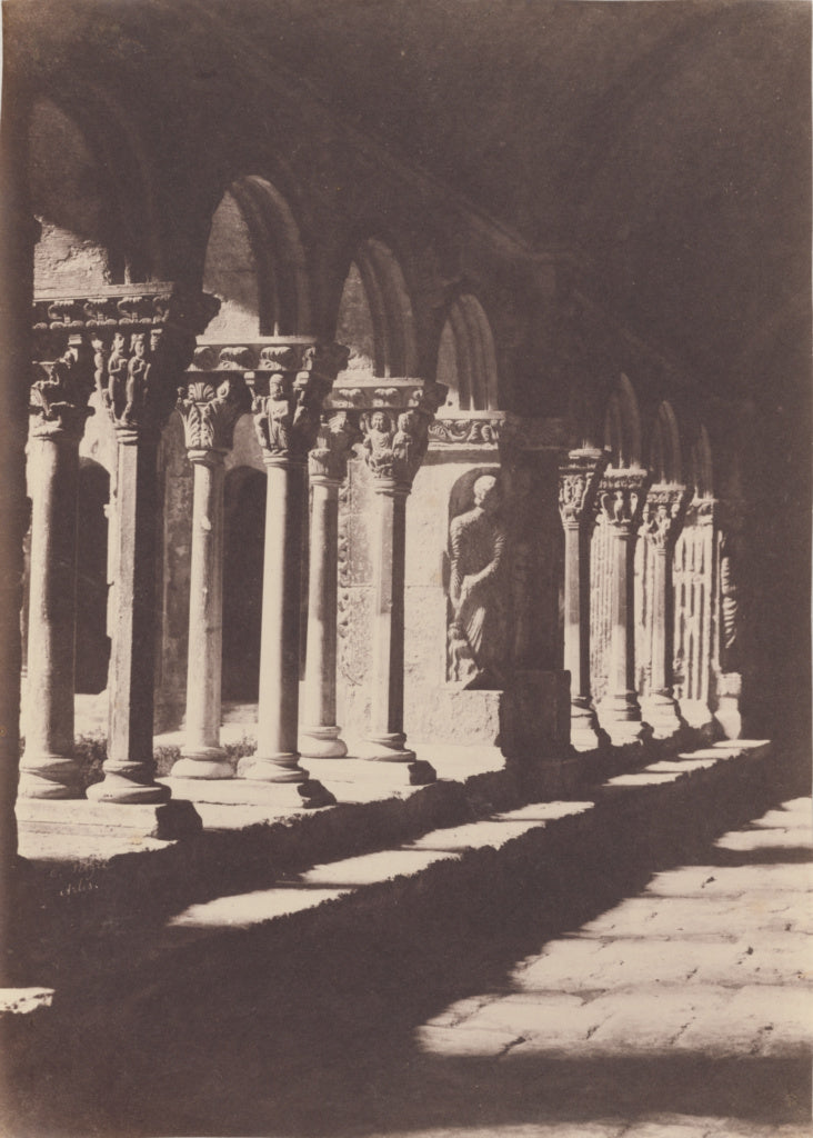 Charles Nègre:An Aisle of the Cloister of Saint Trophime, A, Poster Print Wall Art
