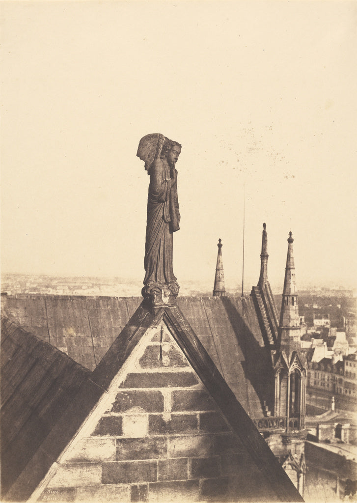 Charles Nègre:[The Angel of the Resurrection on the Roof of, Poster Print Wall Art