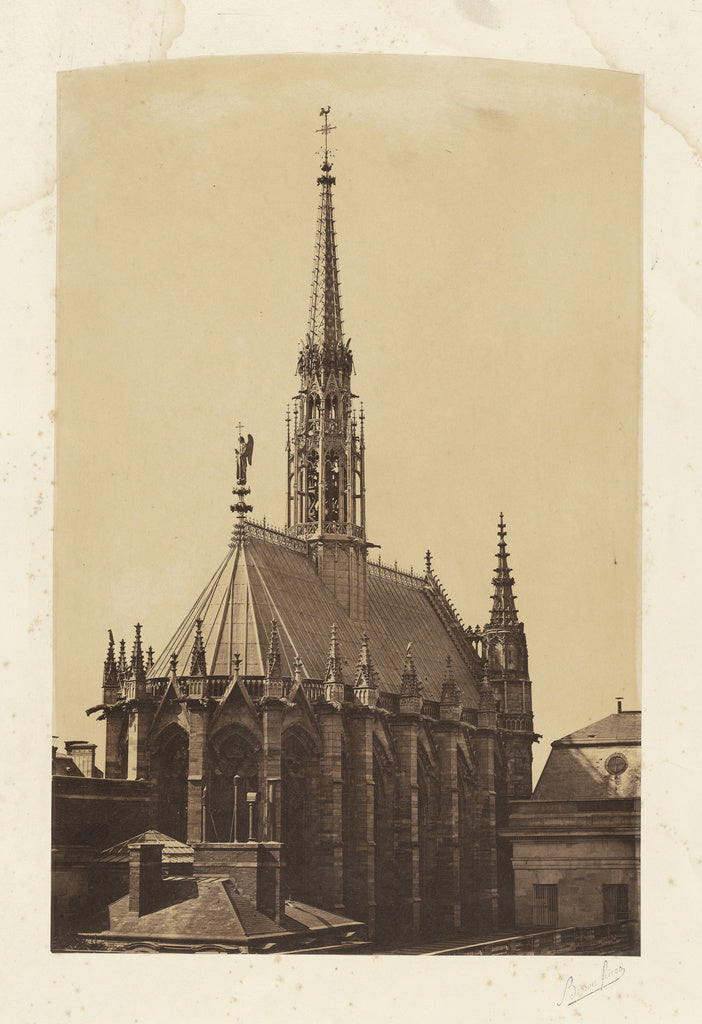 Bisson Frères:La Sainte-Chapelle, Paris, Poster Print Wall Art
