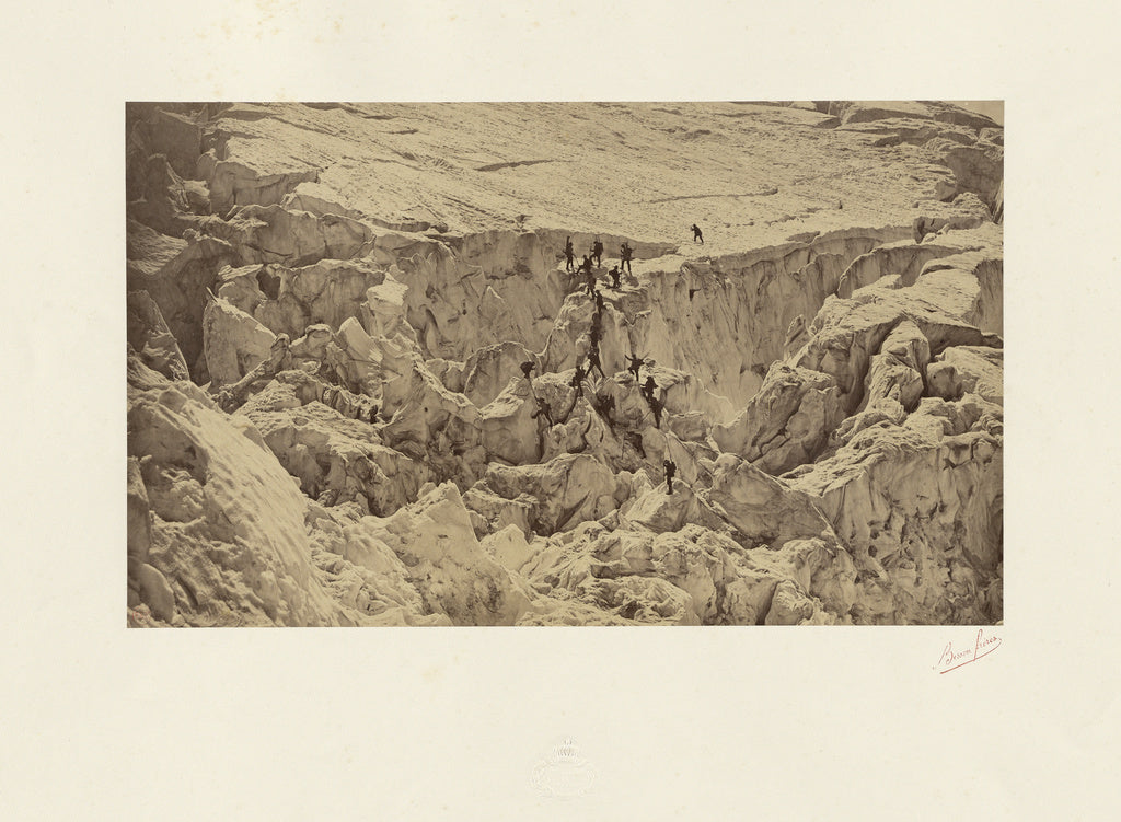 Bisson Frères:Ascent of Mont Blanc, Poster Print Wall Art