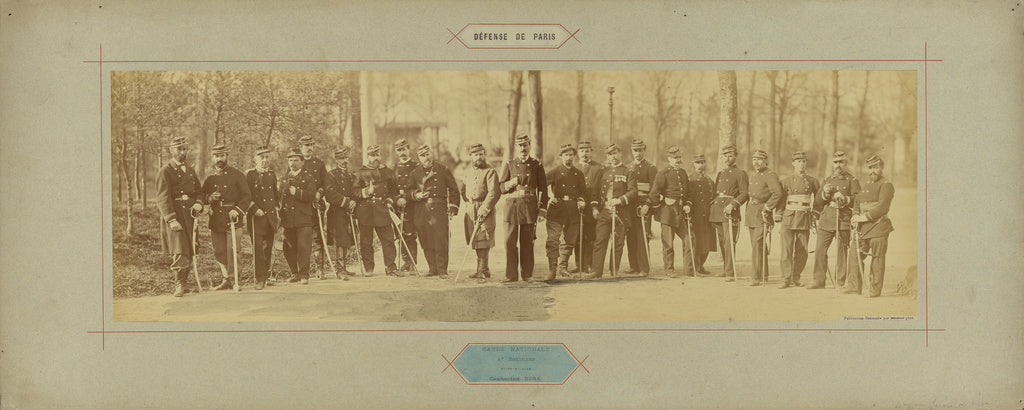 André Adolphe-Eugène Disdéri:Garde Nationale, 4e Bataillon, , Poster Print Wall Art