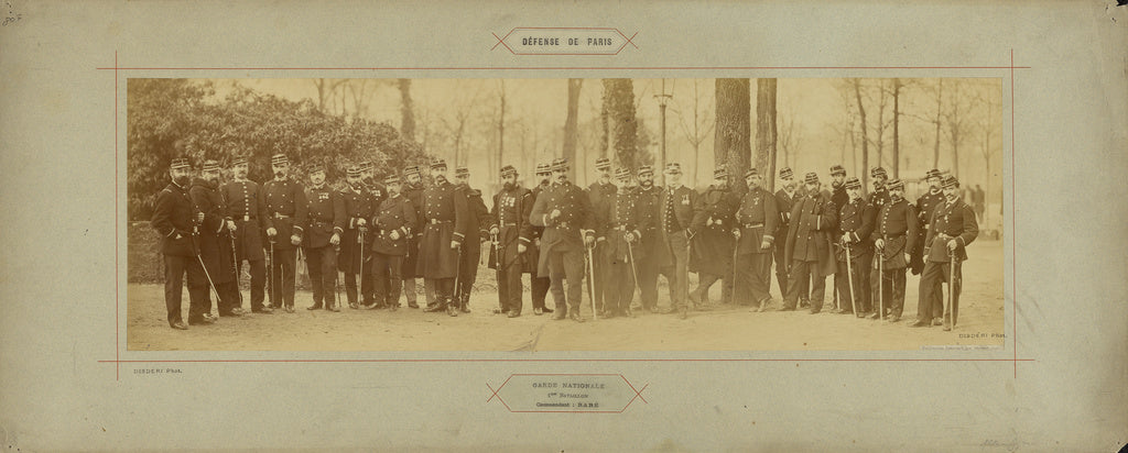 André Adolphe-Eugène Disdéri:Garde Nationale, 1er Bataillon,, Poster Print Wall Art