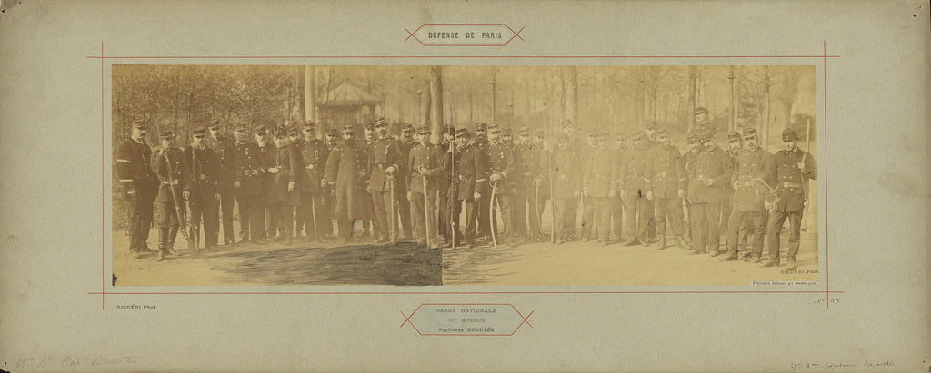 André Adolphe-Eugène Disdéri:Garde Nationale, 65e Bataillon,, Poster Print Wall Art