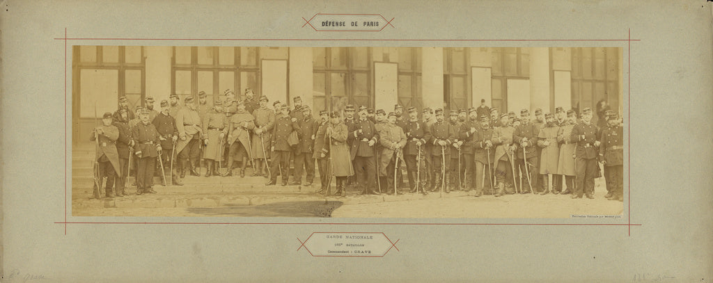 André Adolphe-Eugène Disdéri:Garde Nationale, 188e Bataillon, Poster Print Wall Art
