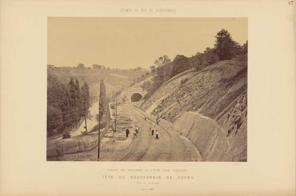 Auguste Hippolyte Collard:Tête du Souterrain de Cornu, Prè, Poster Print Wall Art