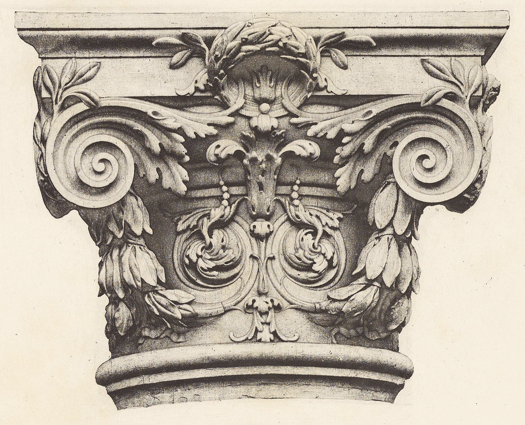 edouard Baldus:Nouveau Louvre (Escalier du Pavillon Mollien), Poster Print Wall Art