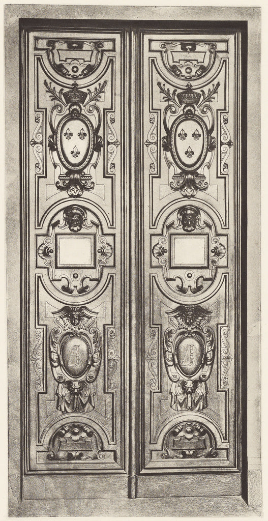 edouard Baldus:Galerie d'Apollon, Poster Print Wall Art