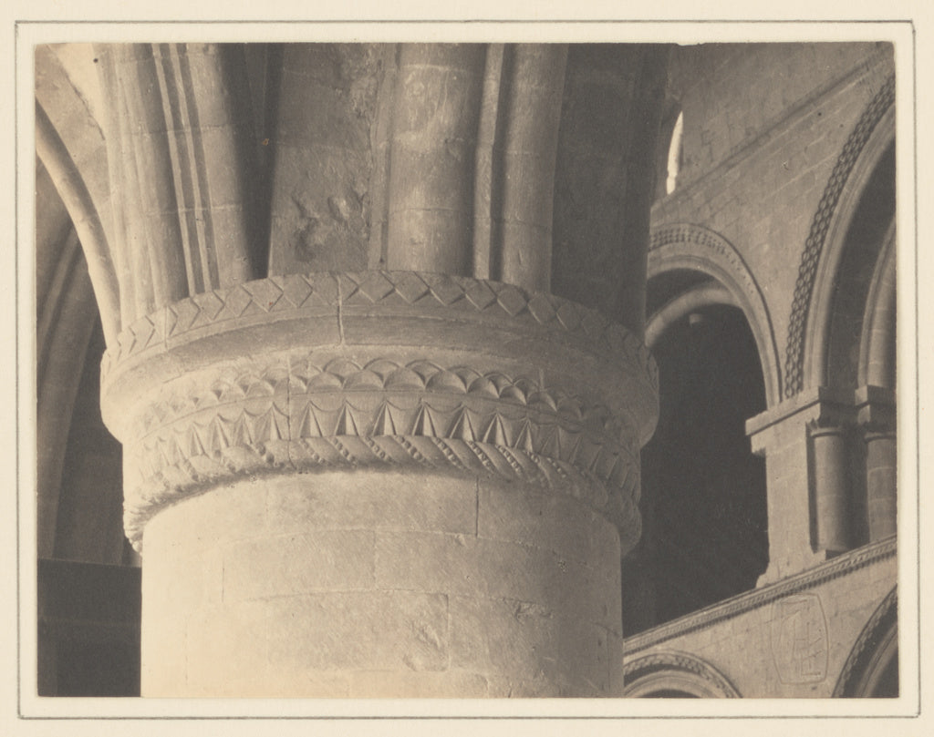 Frederick H. Evans:[Southwell Cathedral - Nave, Norman Cathe, Poster Print Wall Art