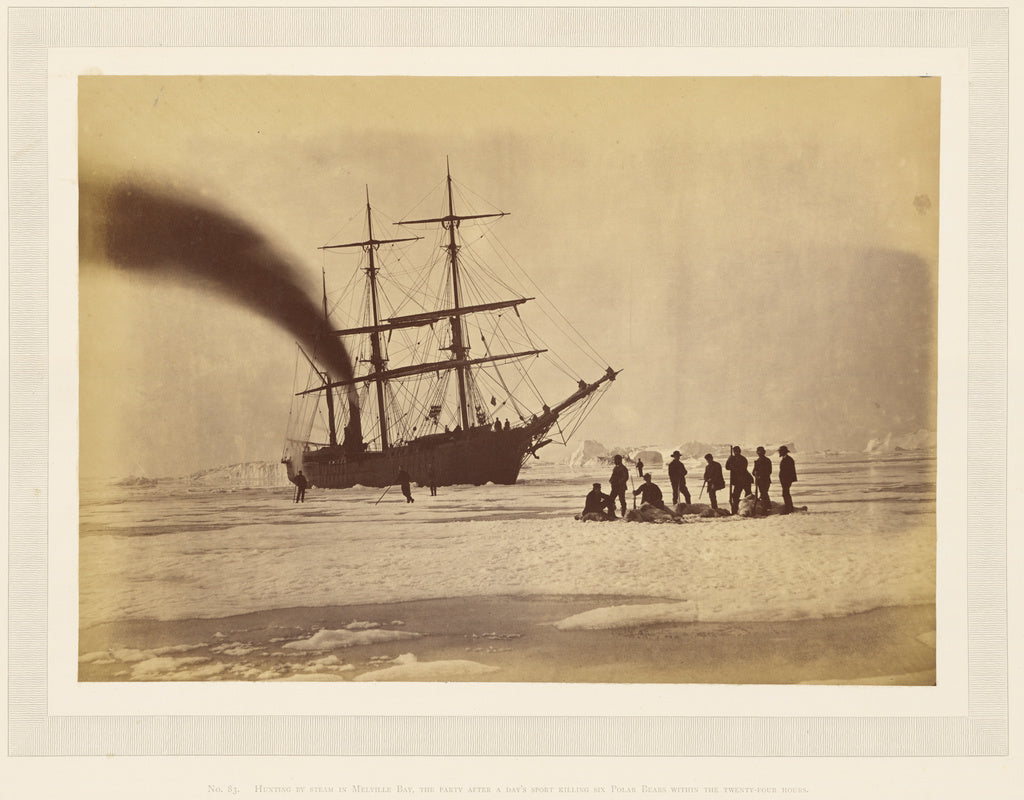 Dunmore & Critcherson:Hunting by steam in Melville Bay, the , Poster Print Wall Art