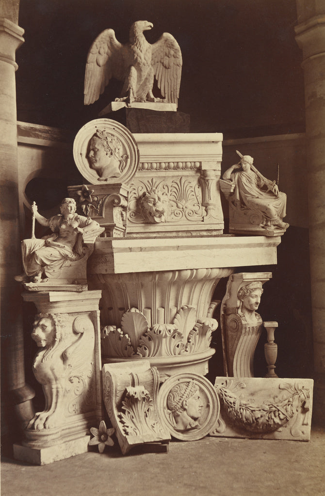 Jean Pierre Philippe Lampué:[Still life of sculpture and ar, Poster Print Wall Art